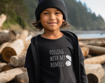 Kinder T-Shirt, Rolling With my Homies, Käfer Tshirt, Insekten T-Shirt für Kinder, Kinder Sommer Shirt, Entomologen Shirt, STEM Kinder, Cottagecore T-Shirt