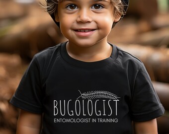 Kids Bug T-shirt, Bugologist Entomologist in training tshirt, adventure kids shirt, Insect shirt for kids, nature kids, insect lover gift