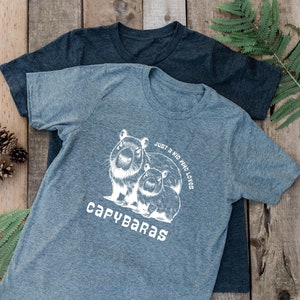Retro Capybara Kid Tee, Cute Nature Lover Graphic Shirt,  adorable capybara t-shirt, cute capybara tee, retro graphic tshirt, nature tee