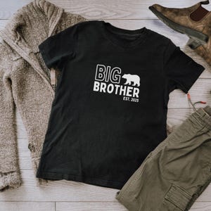 Big brother tshirt, big brother 2025 shirt, soon to be big brother, pregnancy announcement, BIG BRO, Big bro shirt, toddler big brother tee