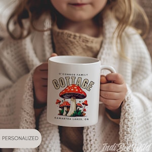 Personalized Family Cottage Mug customized Lake House Gift Perfect Housewarming New Cabin Cottage Owners Gift Custom family cottage mug