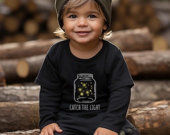 Maglietta Firefly per bambini, maglietta insetto, barattolo di lucciole, vestiti insetto, maglietta Firefly, maglietta insetto luminoso, maglietta insetto luminoso, maglietta insetto carina