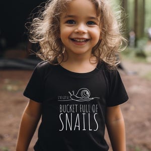 Snail T-Shirt, toddler snail t-shirt, Cottagecore tshirt, funny kids camp and cottage t-shirt, goblincore t-shirt, snail collector tshirt