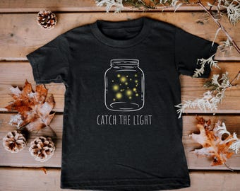 Firefly-T-shirt voor kinderen, Bug-T-shirt, pot vuurvliegjes, Bug-kleding, Firefly-shirt, T-shirt, glow-bug-T-shirt, Lightning Bugs-T-shirt schattig insect-T-shirt