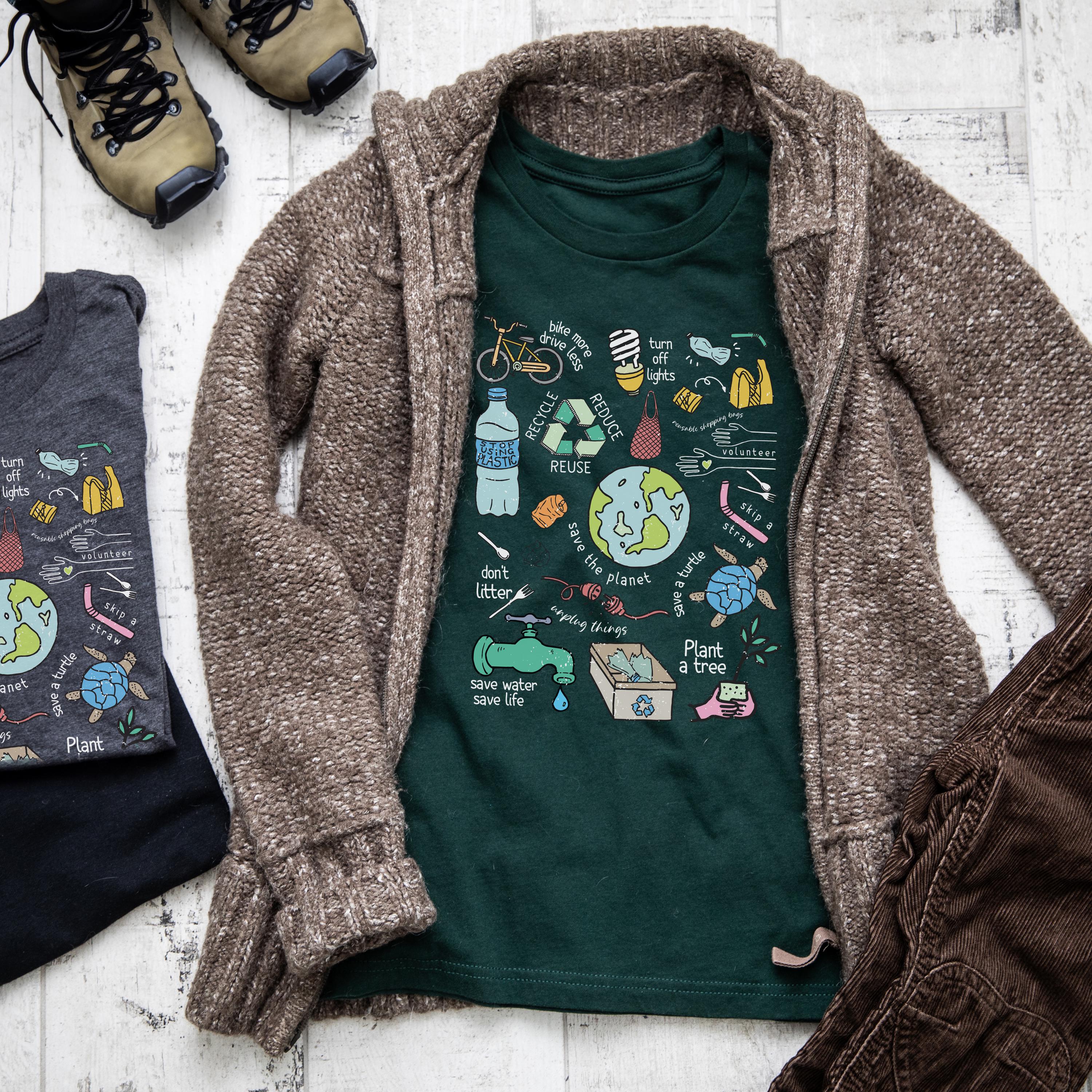Save the Planet Kids T-shirt Environmental Shirt for Kids STEM