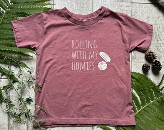 Rolling With my Homies, Käfer T-Shirt, Insekten T-Shirt für Kinder, Insekten T-Shirt, Entomologen Shirt, STEM Kinder Geschenk