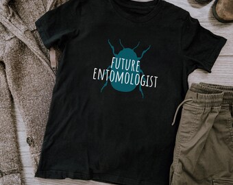 キッズ昆虫Tシャツ 昆虫学Tシャツ 虫シャツ 昆虫シャツ キッズシャツ STEMキッズ 男の子 女の子 グラフィックTシャツ 昆虫学者 レトログラフィックTシャツ
