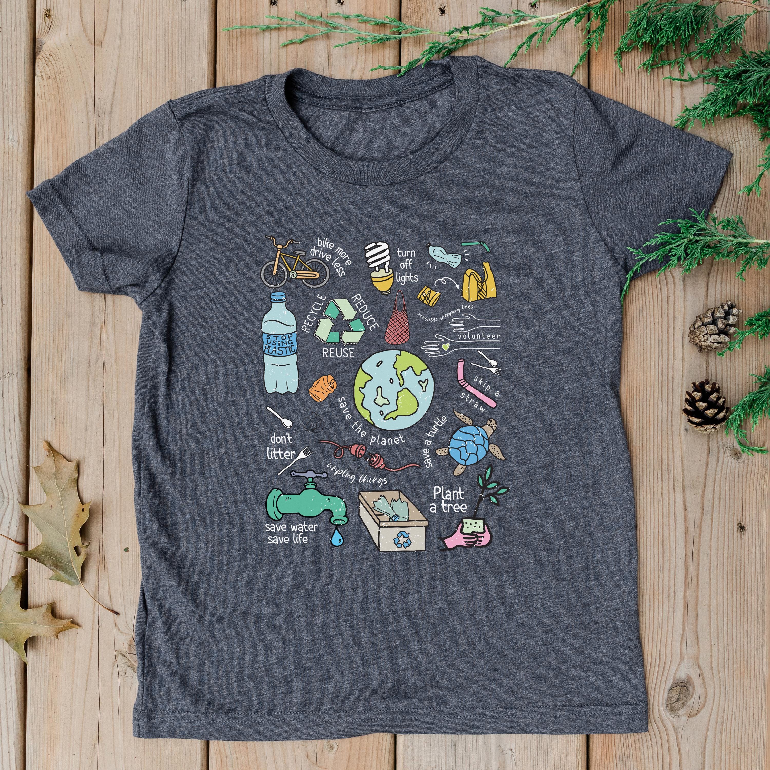 Save the Planet Kids T-shirt Environmental Shirt for Kids STEM