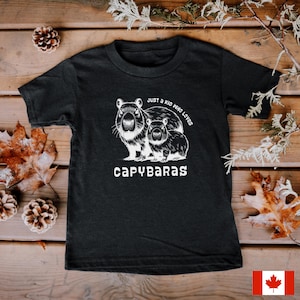 Capybara Kids T-Shirt, Retro Style Graphic Tee, Cute Capybara Design, Nature Lover Gift for Kids, Cottagecore Animal Shirt, Outdoor Play Tee