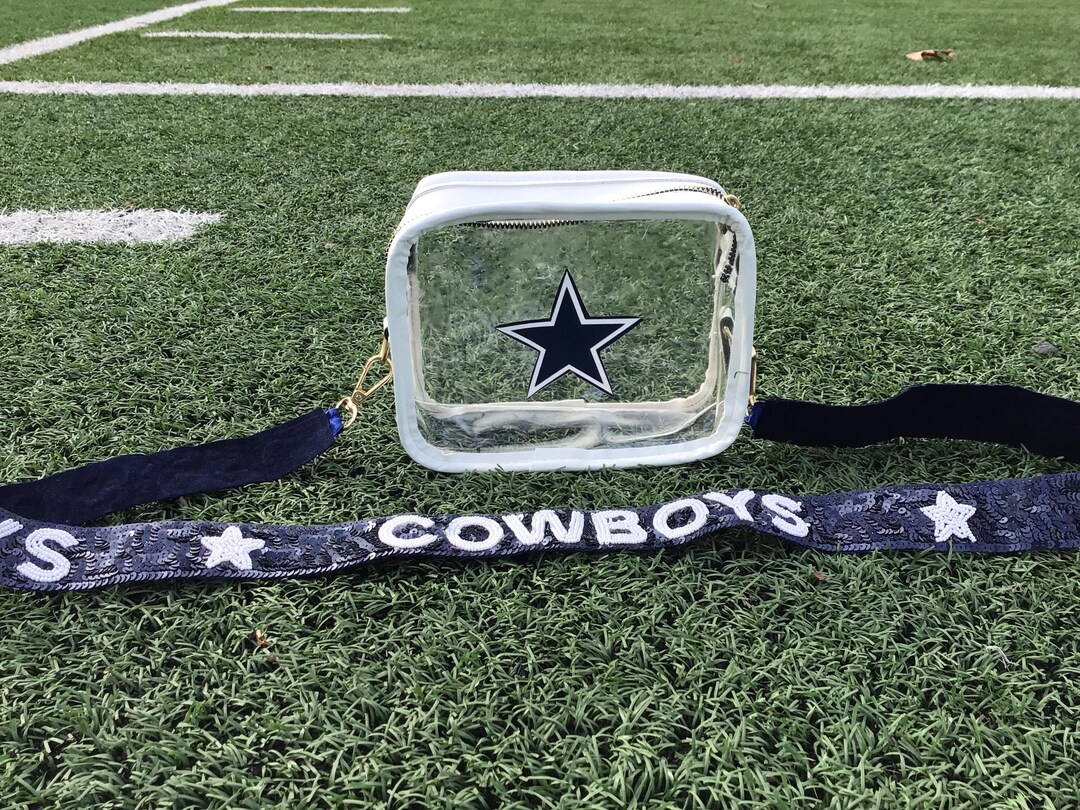 Cowboys Clear Stadium Bag With Sequin Strap Crossbody Purse - Etsy