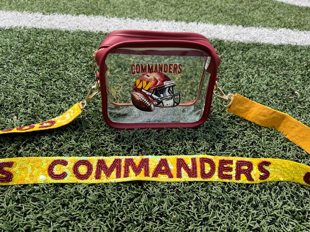 Washington Commanders Clear Stadium Bag: Sequin Beaded Strap - Etsy