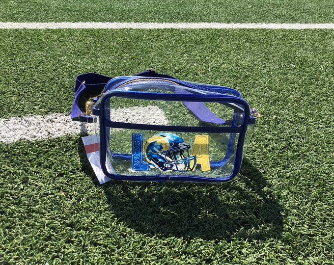 LA Rams Gameday Bag Rams Bag Football Purse Clear Bag Crossbody Bag