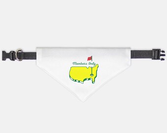 Bandana avec collier pour animaux de compagnie MASTERS (Petit et Moyen-Noir)