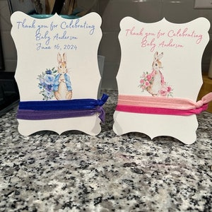 Beatrix Potter Peter Rabbit, lotteria per pannolini per bambini, Y2K Grand Millennial, bomboniere floreali, bomboniere, fermagli per capelli, regalo per feste