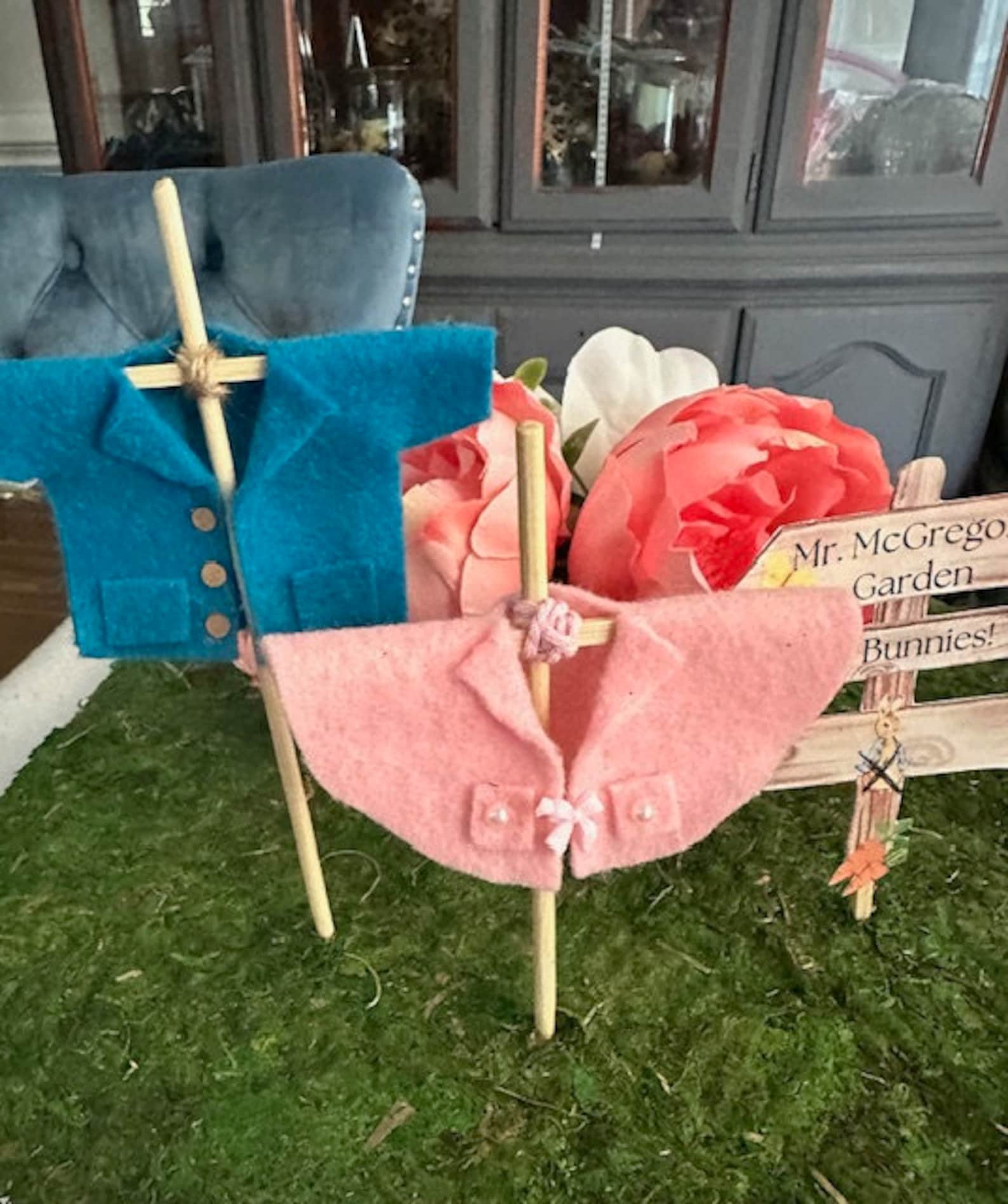Peter Rabbit’s Jacket Flopsy Cake Topper Mcgregor's Garden Baby Shower ...