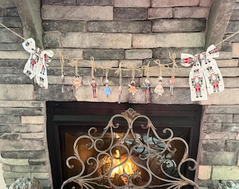 Ballerina nutcracker ballet dancer, small spaces coffee bar dorm room desk teachers room Christmas holiday Decor keepsake garland