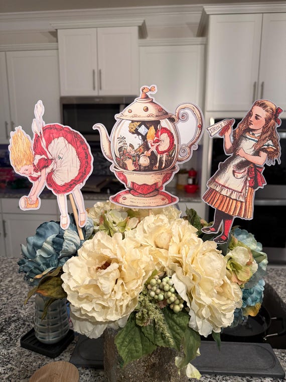 Alice in Wonderland Tea Party Choice of Custom Name and Age or