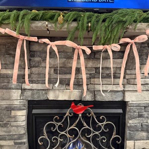 Velvet Bow garland baby shower cake smash Decor valentine Bridal Shower dorm decor She&#39;s Tying the Knot Pink Bow Bachelorette nursery decor