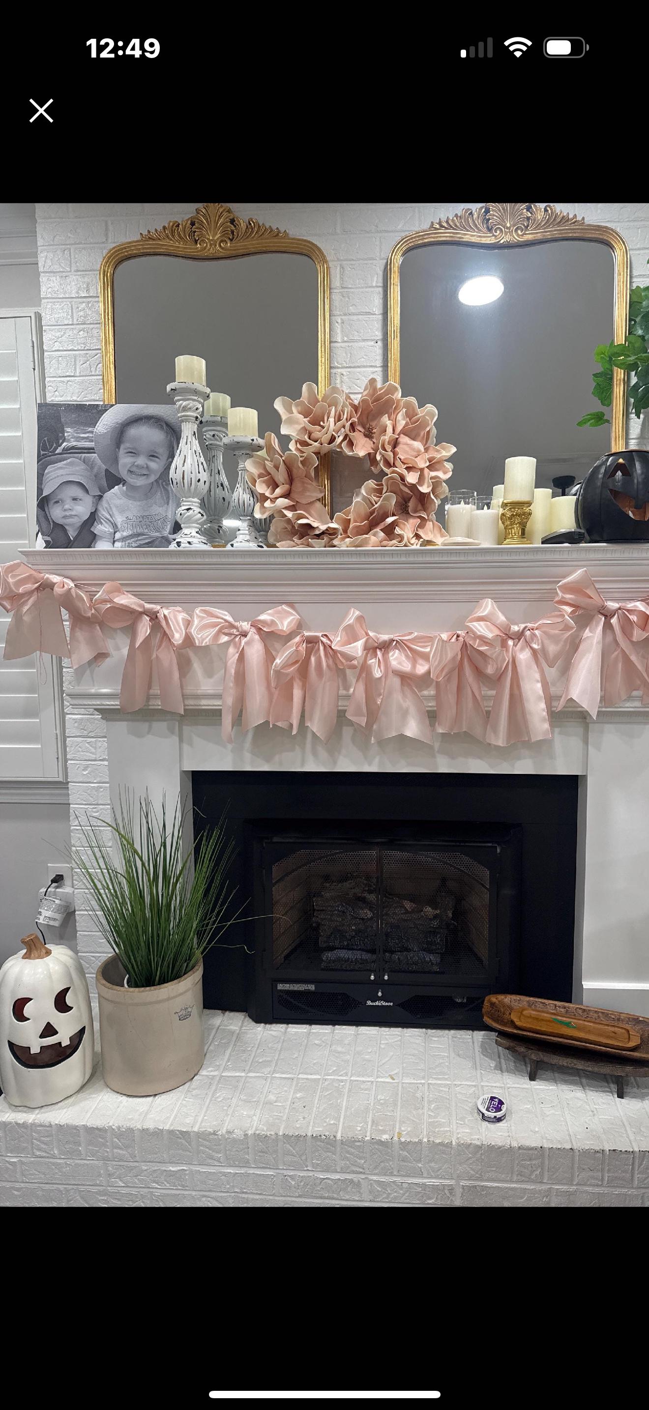 NICROLANDEE Decorazioni per feste di matrimonio, 28 pezzi, fiori rosa, in seta, per appendere la polka a pois e tissue per baby shower, compleanno, decorazione per feste in giardino
