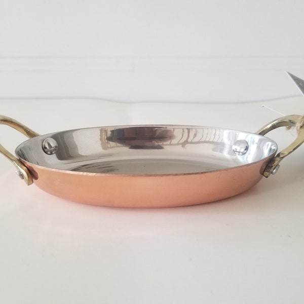 Copper Plated Stainless Steel Mini au Gratin 15" Lengthx10.5" width,Serving Dish