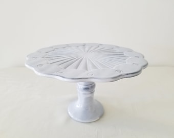 Arhaus Table Chantilly Sockel Kuchenteller, 7-Zoll Keramik Kuchenständer