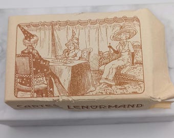 Vintage Dutch Lenormand Oracle Deck – Rare 1978 Facsimile Edition with Original Paper Wrapper – Mint Cards