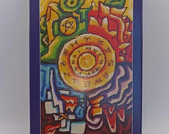 Mint & Sealed Langustl Tarot Deck + Signed Artist Card – 2000s Indie Deck – Bilingual (EN/DE) – Neo-Expressionist Art