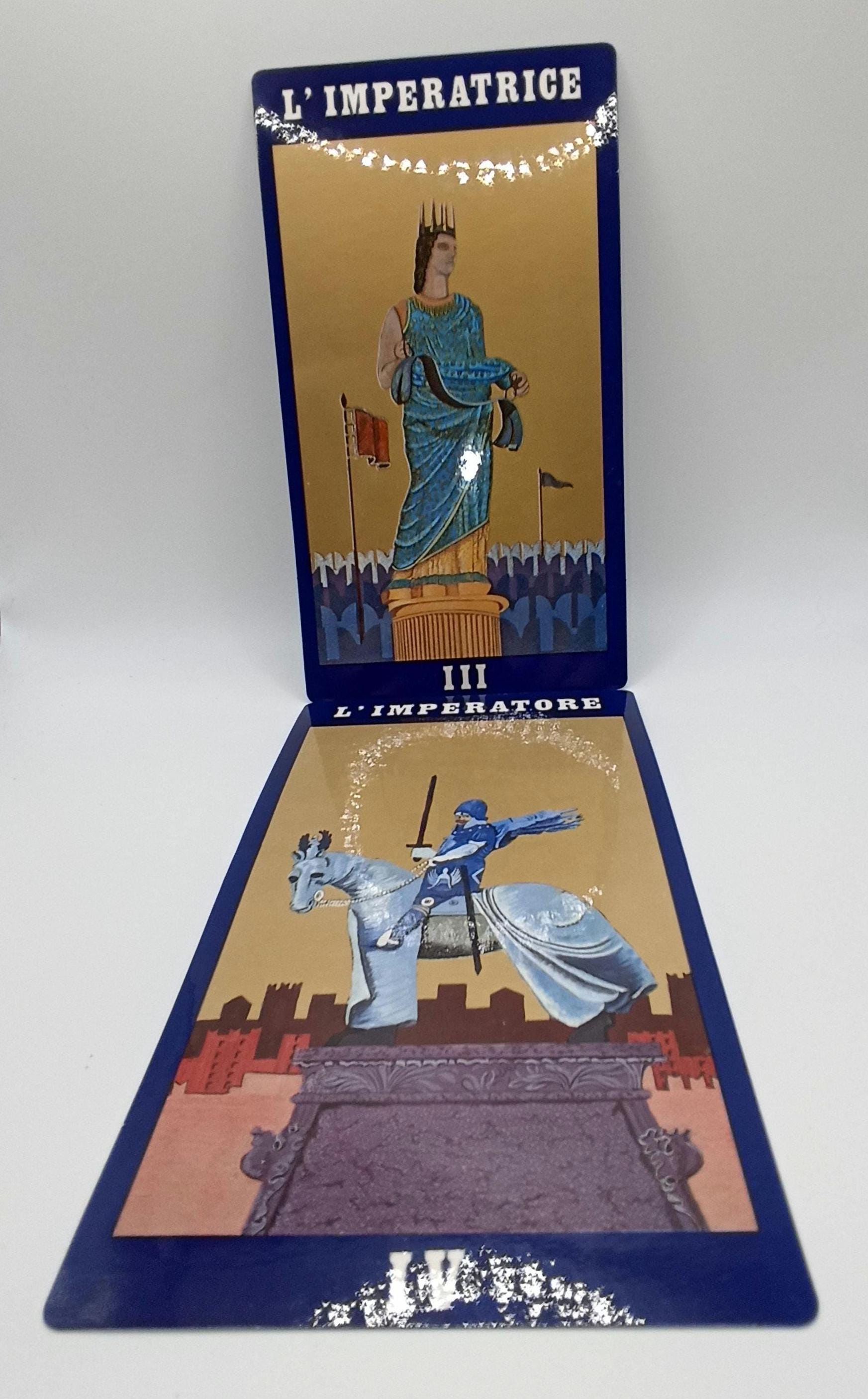 I Tarocchi Di Verona Giant Gold Foil Fine Art Tarot by Emilia