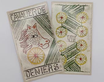 Tarot de Louttre B 1981 OOP very rare cooperation of Grimaud, France Cartes, and the Musée des Arts Décoratifs - minimalist art