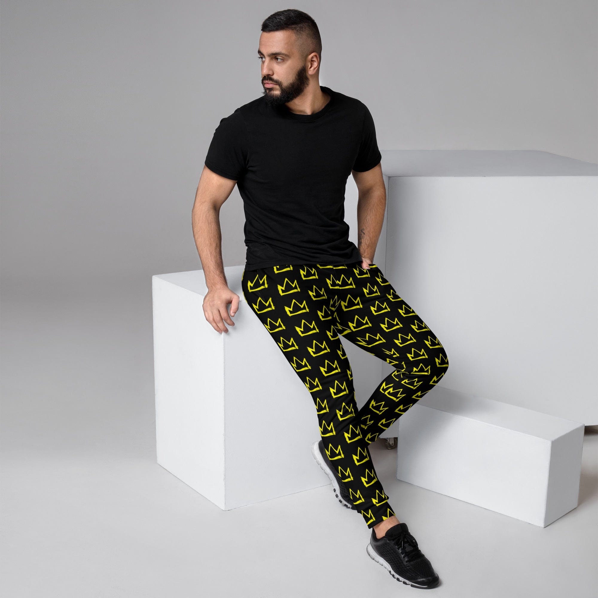 Basquiat Crown Symbol Men s Joggers Streetwear Style Jogger Pants Urban Art inspired Men s Sweatpants Graffiti Art Joggers Etsy UK