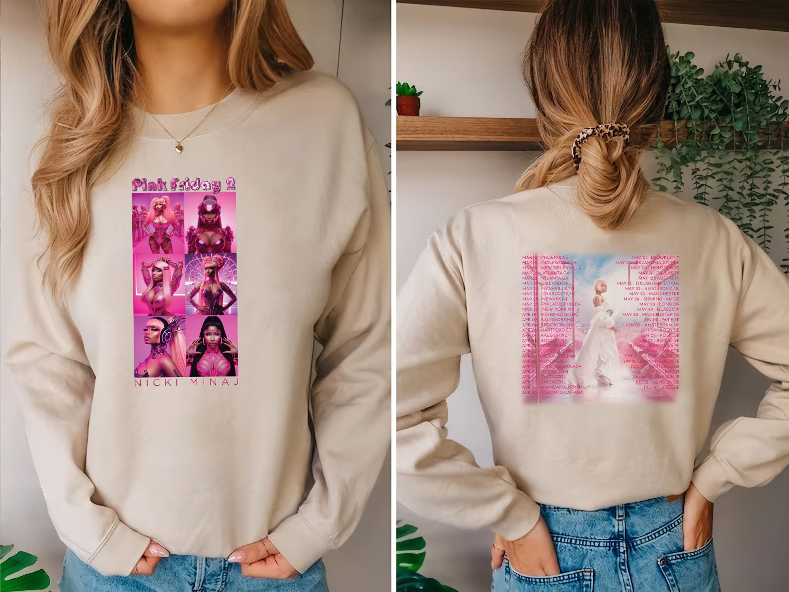 Nicki Minaj Pink Friday 2 Tour Shirt Gag City T-Shirt Nicki Minaj World Tour Shirt