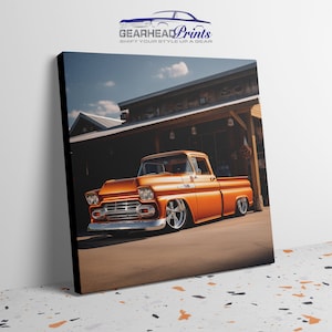 1959 Chevrolet Apache Canvas Print - Vintage Pickup Art - Retro Automotive Decor - Ideal Gift for Classic Truck Aficionados