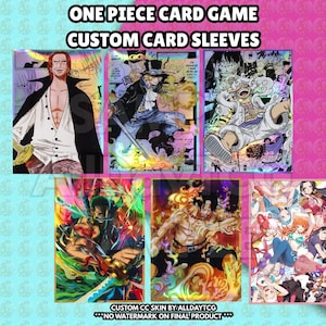 Custom One Piece Card Game Card Sleeves 60PCS - OPTCG Trading Card Game Manga