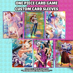 Custom One Piece Card Game Waifu Card Sleeves 60PCS - OPTCG Trading Card Game Manga