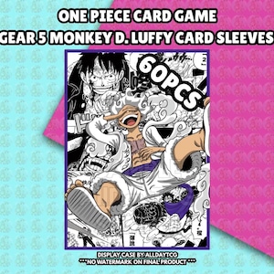 Custom One Piece TCG Gear 5 Monkey D. Luffy Card Sleeves 60PCS - OPTCG Trading Card Game Manga