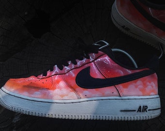 Sunset Storm Air Force 1 Custom Custom Shoes men, Custom Air Force 1 Cartoon, Custom Sneaker woman