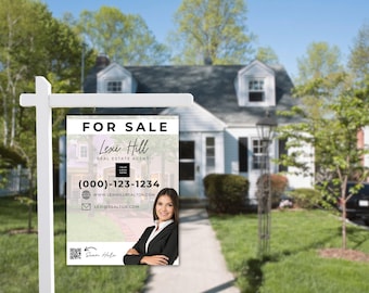 Realtor Marketing Boost Curb Appeal: 18x24 Real Estate Yard Sign, Just Listed, Just Sold, For Sale Sign, Sell Your Property, Marketing Sign