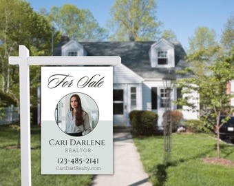 Minimalist For Sale Realtor Yard Sign | Property Sign | Realtor Sold Sign | Just Listed | Sign Rider | Real Estate Agent | Open House Sign