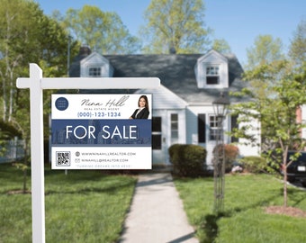 24x18 Horizontal Real Estate Yard Lawn Sign, Property Sign, Realtor Sold Sign, Just Listed, Sign Rider, Real Estate Agent, Open House Sign