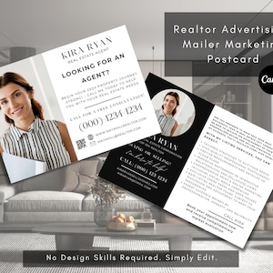 Carte postale publicitaire d'agent immobilier, Bonjour voisin, Questions d'agent immobilier, Lettre de prospection, Carte postale, Vous envisagez de vendre, Agent inscripteur