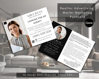 Real Estate Agent Advertising Postcard, Hello Neighbor, Realtor Leads, Prospecting Letter, Mailing Card, Thinking of Selling, Listing Agent