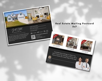 Real Estate Just Listed & Sold Mailing Postcard | Realtor Mailing, Realtor Advertising, Neighbor Postcard, Marketing Postcard, Just Sold