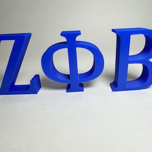 Zeta Phi Beta Shelf Letters - 3D Printed