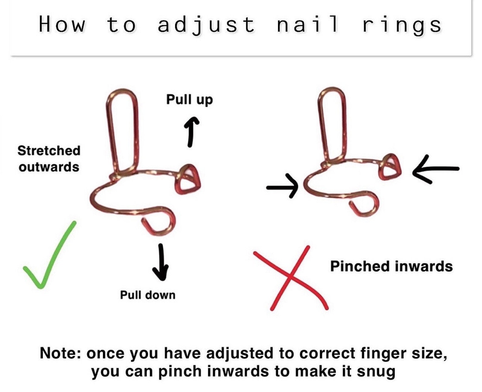 Wudu Nail Rings REAL GOLD Muslim Salah Friendly Adjustable Etsy