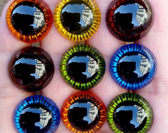 11-13-15-17-19mm Sparkling 3D Safety Eyes -  Doll Making Crocheting and Amigurumi (2pairs /1 pair)