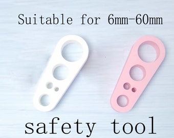 Strumento/maschera per occhi di sicurezza 3D scintillanti da 6-60 mm - Strumento per la creazione di bambole, uncinetto e amigurumi