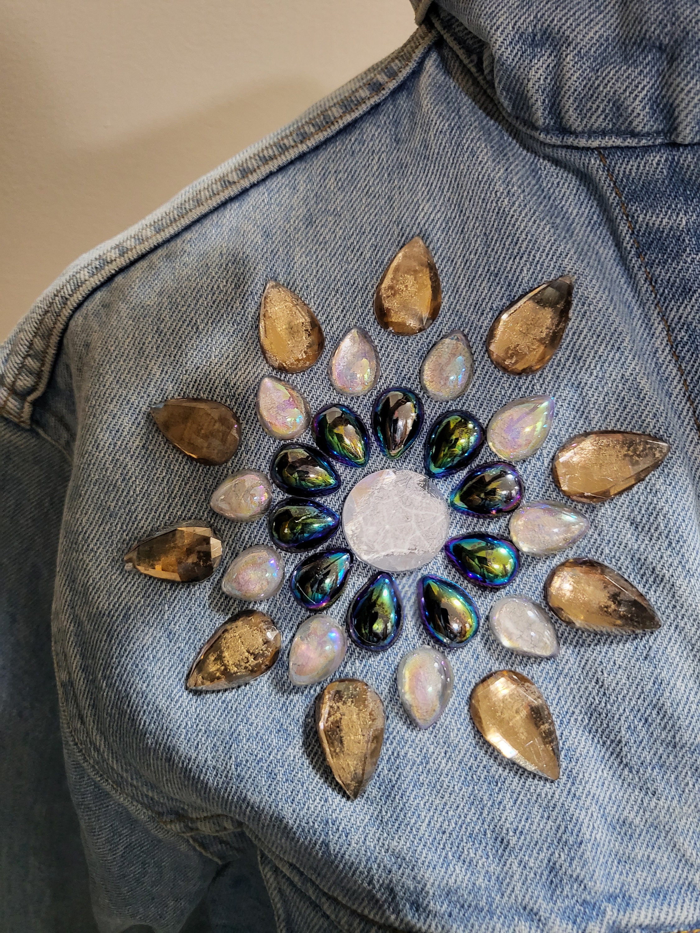 Denim jacket with laces Jackets and Coats