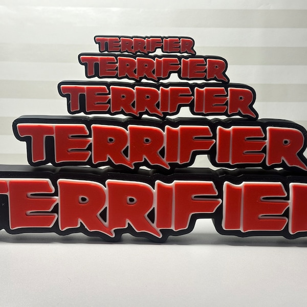 Terrifier 3D Printed Desk/Shelf Sign - Horror Movie Memorabilia