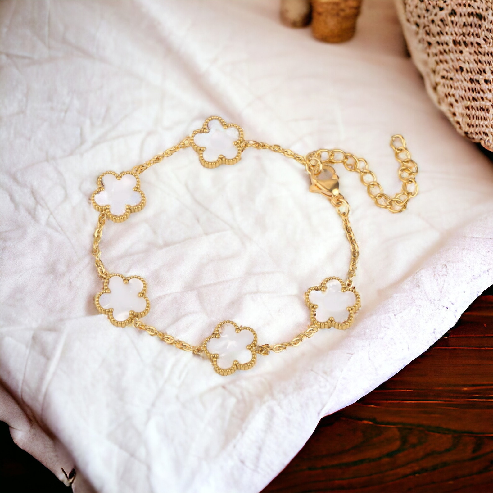 HEART BUTTERFLY CLOVER BRACELET 4 MOTIFS