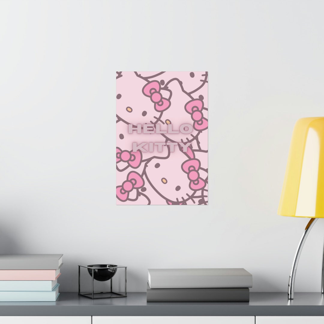Hello Kitty Wall Decor Girls Wall Poster Room Decor - Etsy